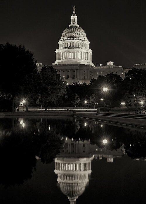 Washington Dc Greeting Card featuring the photograph United States Capitol Building by Joseph Hedaya