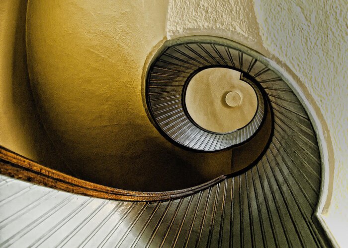 Stairway Greeting Card featuring the photograph Up The Stairway by Jon Berghoff