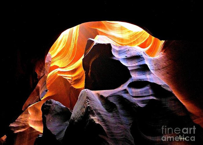 Canyons Greeting Card featuring the photograph Upper Antelope Canyon II by Barbara Zahno