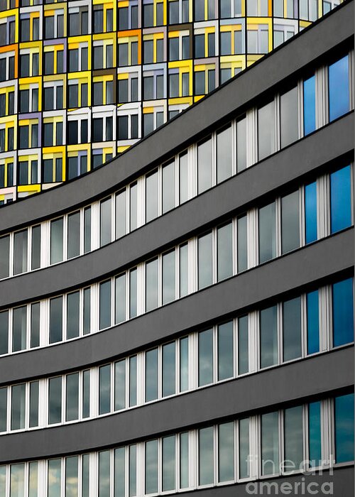 Adac Greeting Card featuring the photograph Urban Rectangles by Hannes Cmarits