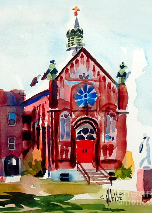 Ursuline Ii Sancturary Greeting Card featuring the painting Ursuline II Sanctuary by Kip DeVore