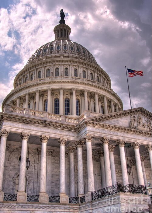 Us Capitol Greeting Card featuring the photograph US Capitol 2 by Jonathan Harper