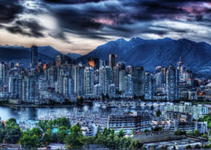 Vancouver Greeting Card featuring the photograph Vancouver Panorama by Colin Woods