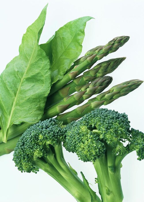 Broccoli Greeting Card featuring the photograph Vegetables by Sheila Terry/science Photo Library