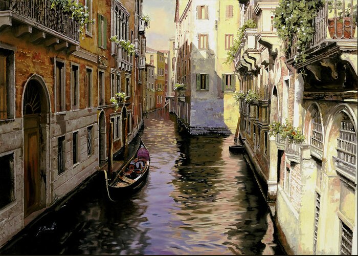 Venice Greeting Card featuring the painting Venezia Chiara by Guido Borelli