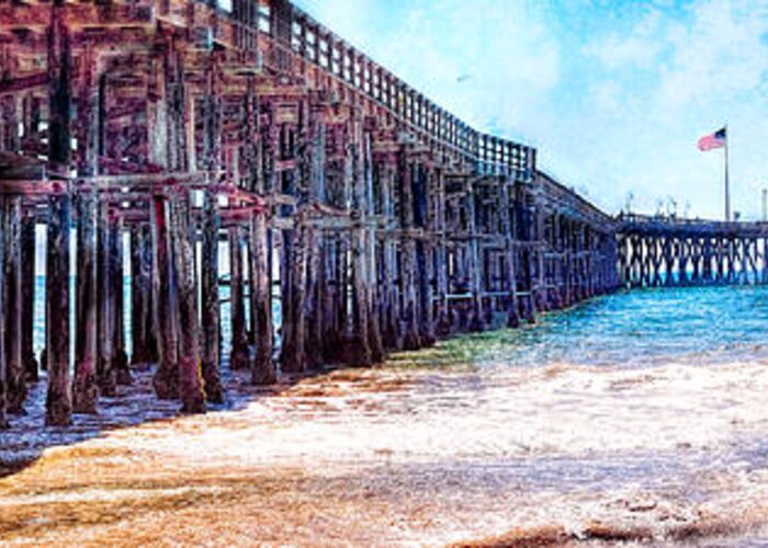 Pier Greeting Card featuring the photograph Ventura Pier by Steve Benefiel