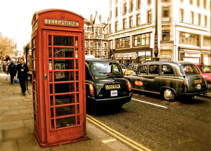 Telephone Booth Greeting Card featuring the photograph Vestigial by Madeline Ellis