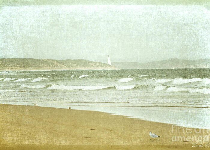 Beach Greeting Card featuring the photograph View to Point Lonsdale by Linda Lees