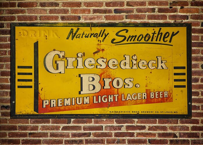 MO Griesedieck Bros Brewing Co Beer Label Light Lager Beer USA St Louis