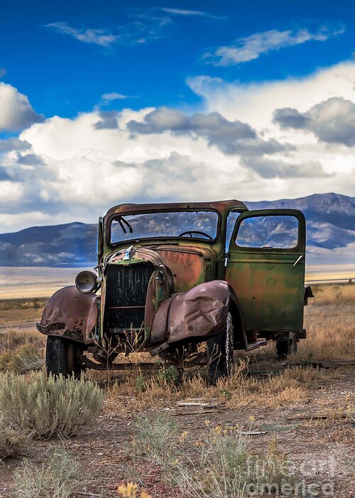 Transportation Greeting Card featuring the photograph Vintage Old Truck by Robert Bales