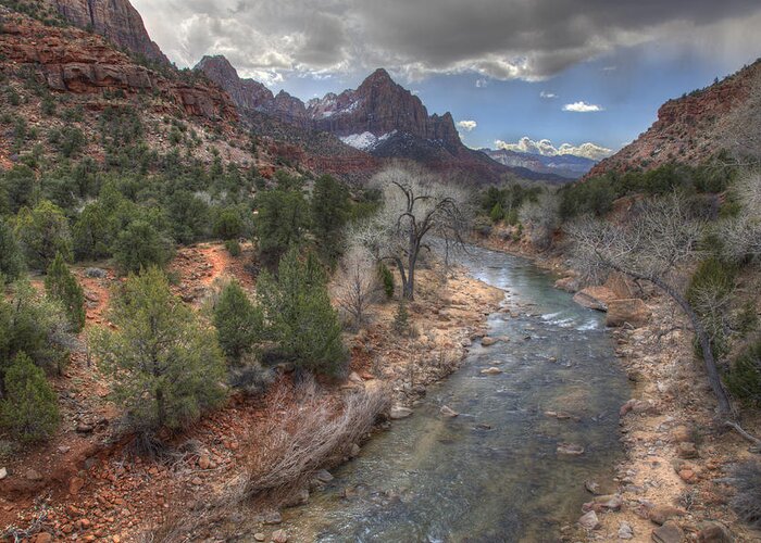 Hdr Greeting Card featuring the photograph Virgin River by Wendell Thompson