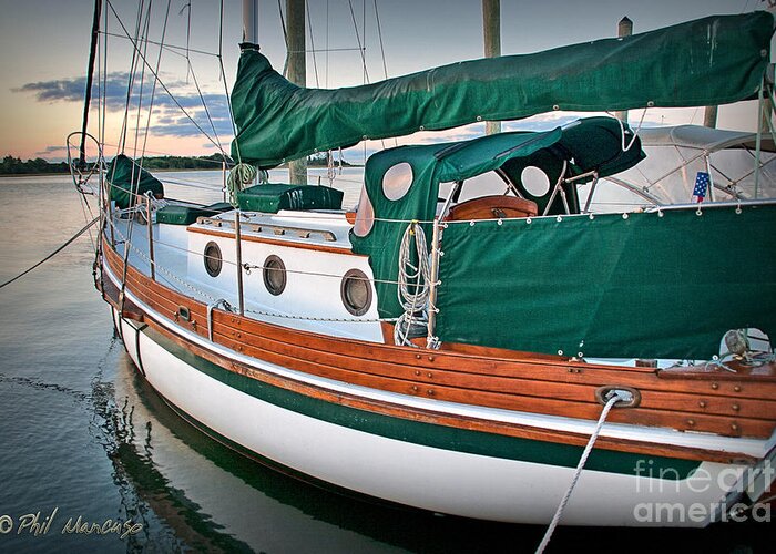 Sailboat Greeting Card featuring the photograph Waiting by Phil Mancuso