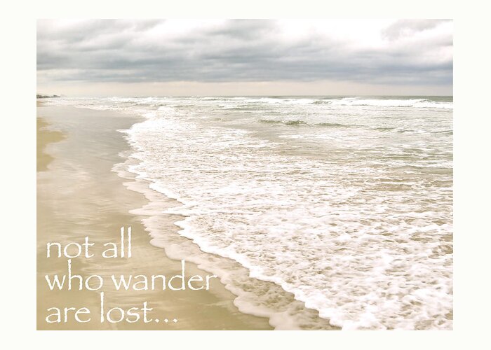 Beach Greeting Card featuring the photograph Wander by Angie Mahoney