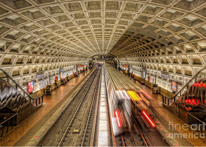Clarence Holmes Greeting Card featuring the photograph Washington DC Metro Station XI by Clarence Holmes