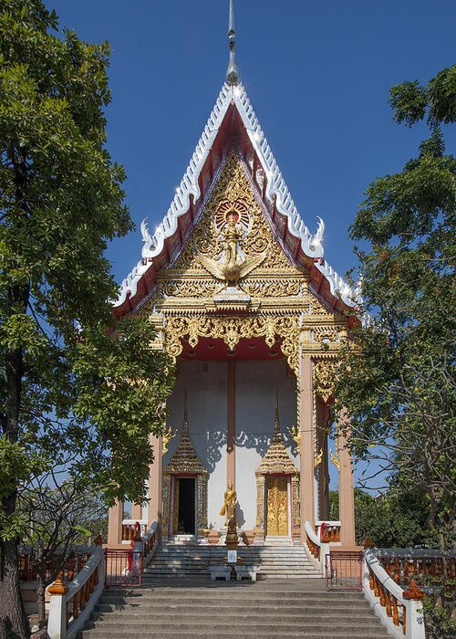 Bangkok Greeting Card featuring the photograph Wat Laksi Ubosot DTHB1426 by Gerry Gantt