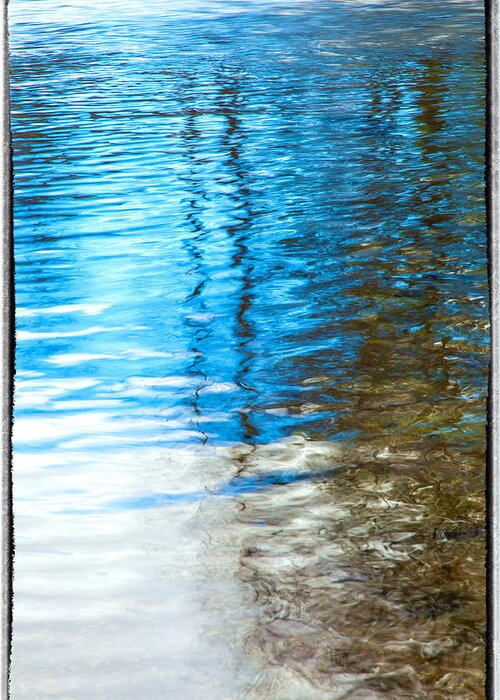 Abstract Greeting Card featuring the photograph Water Abstract 3 by Jonathan Nguyen