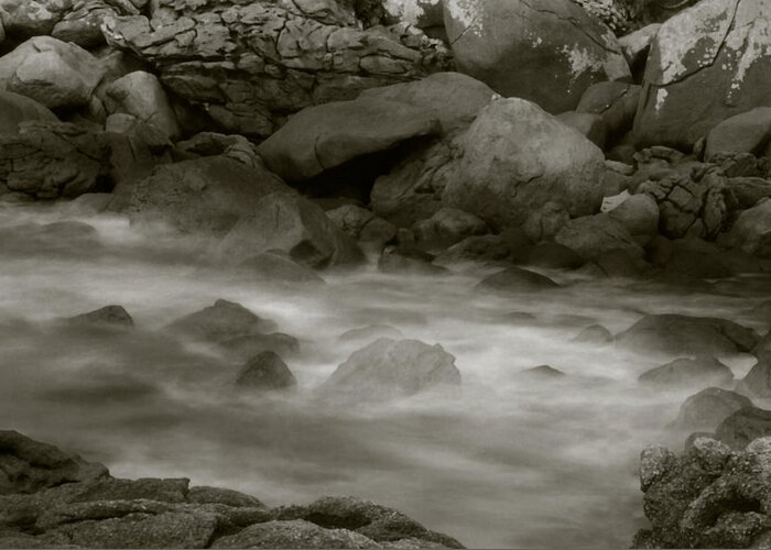 Water Greeting Card featuring the photograph Water and Rocks by Amarildo Correa