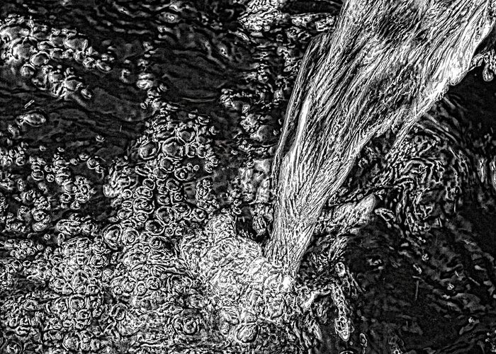 Water Fall Greeting Card featuring the digital art 'Water Fall' by Robert Rhoads