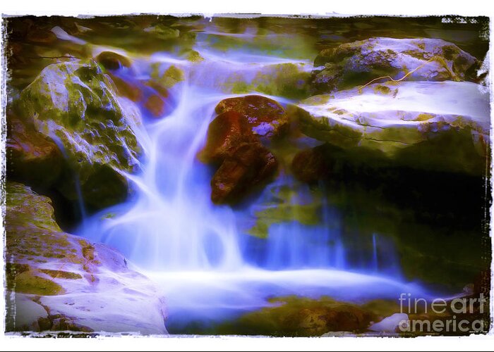Waterfall Greeting Card featuring the photograph Waterfall in Lost Valley by Judi Bagwell