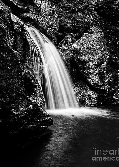 Waterfall Greeting Card featuring the photograph Bingham Falls Waterfall Stowe Vermont Open Edition by Edward Fielding