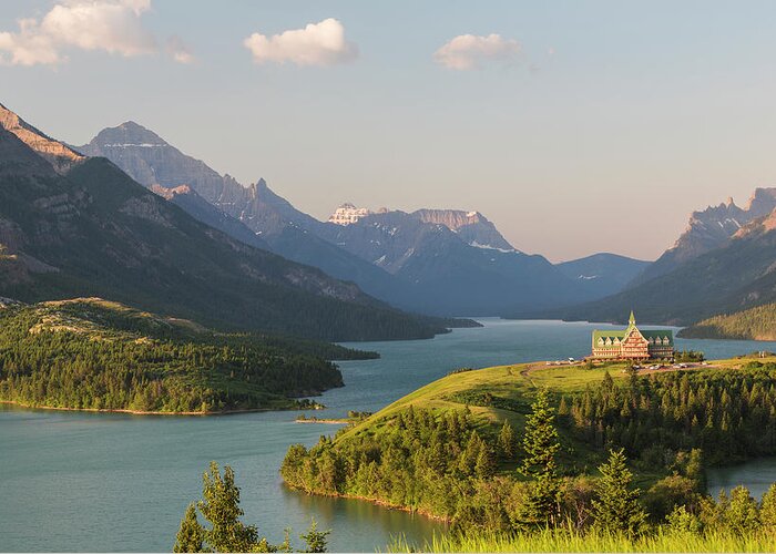Tranquility Greeting Card featuring the photograph Waterton Lakes National Park, Alberta by Peter Adams