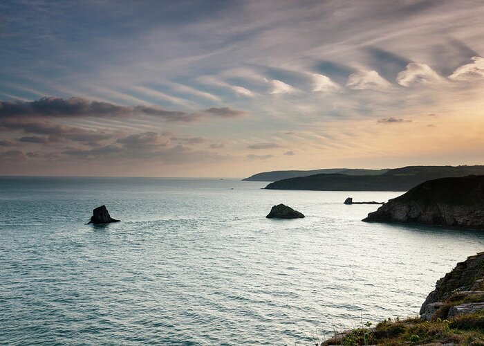 Outdoors Greeting Card featuring the photograph Wave Clouds Brixham, Devon by Moorefam
