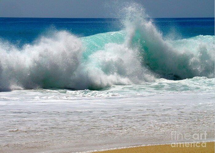 Water Greeting Card featuring the photograph Wave by Karon Melillo DeVega