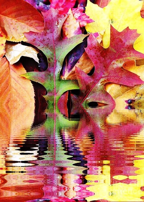 Autumn Greeting Card featuring the photograph Waves of Color by Judy Palkimas