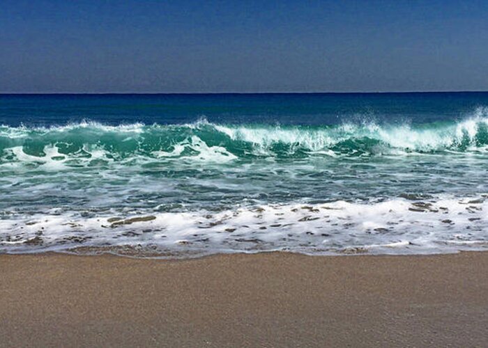 Waves Greeting Card featuring the photograph Waves of Happiness by Cindy Greenstein