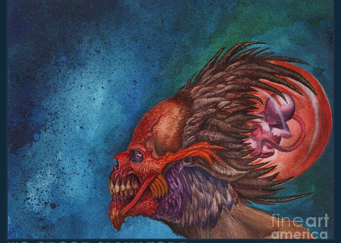 Tony Koehl Greeting Card featuring the painting We Breed Monsters by Tony Koehl