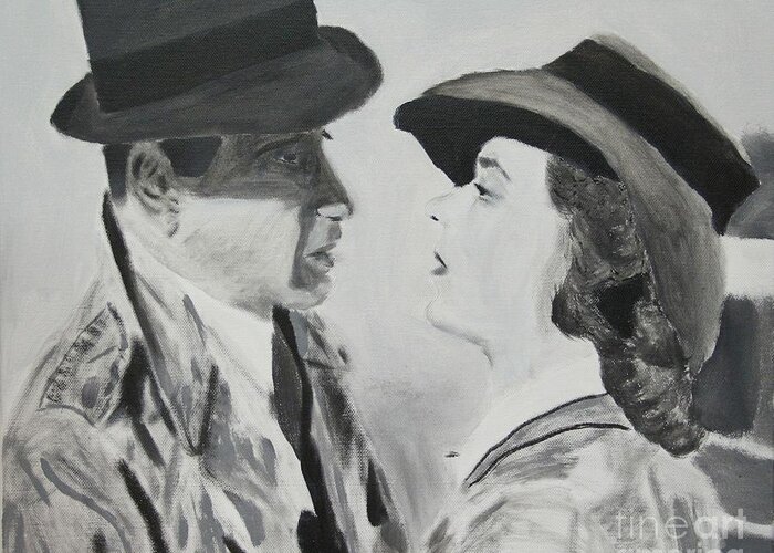 Casablanca Greeting Card featuring the painting We'll Always Have Paris by Marina McLain