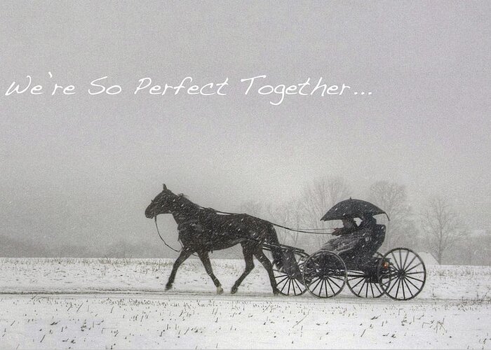 Anniversary Greeting Card featuring the photograph We're So Perfect Together . . . by Gene Walls
