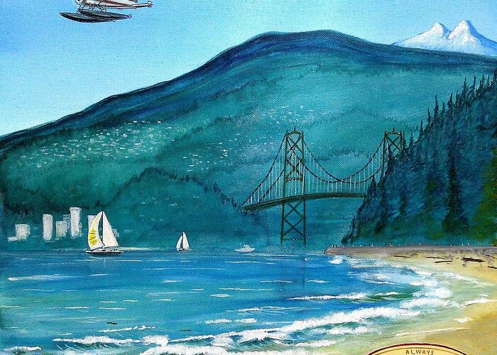 John Lyes Greeting Card featuring the painting West Coast Dream by John Lyes