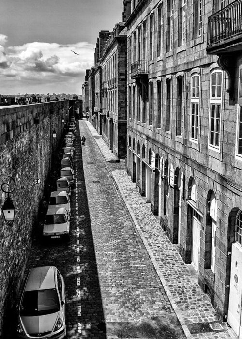 St Malo Greeting Card featuring the photograph Where's my car? by Nigel R Bell