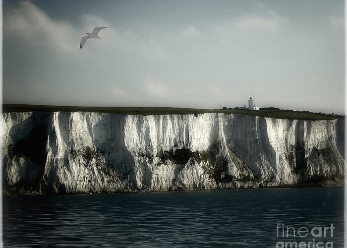 Nag004102 Greeting Card featuring the photograph White Cliffs of Dover by Edmund Nagele FRPS