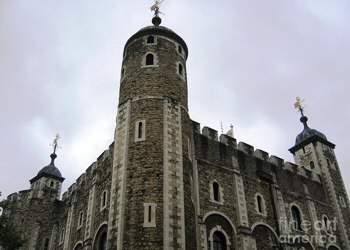 The White Tower Greeting Card featuring the photograph White Tower by Denise Railey