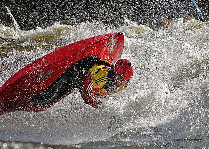 Acrobatics Greeting Card featuring the photograph Whitewater Acrobatics by Matt Helm