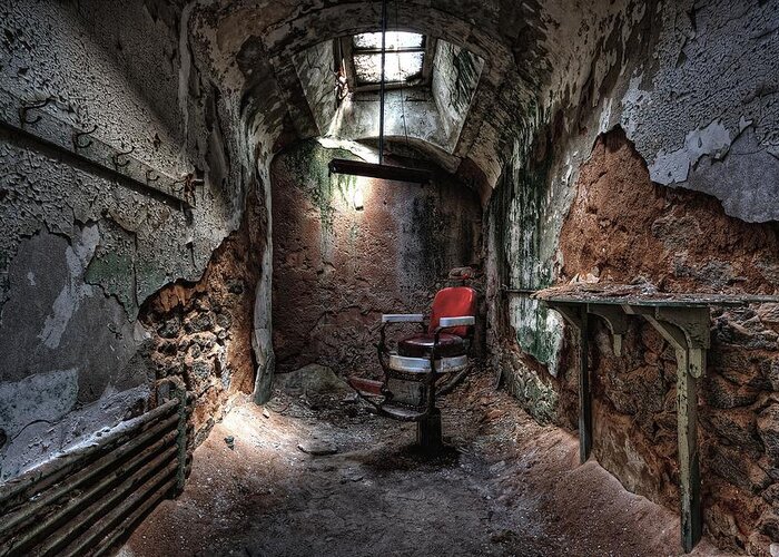 Urbex Greeting Card featuring the photograph Who needs a trim. by Rob Dietrich