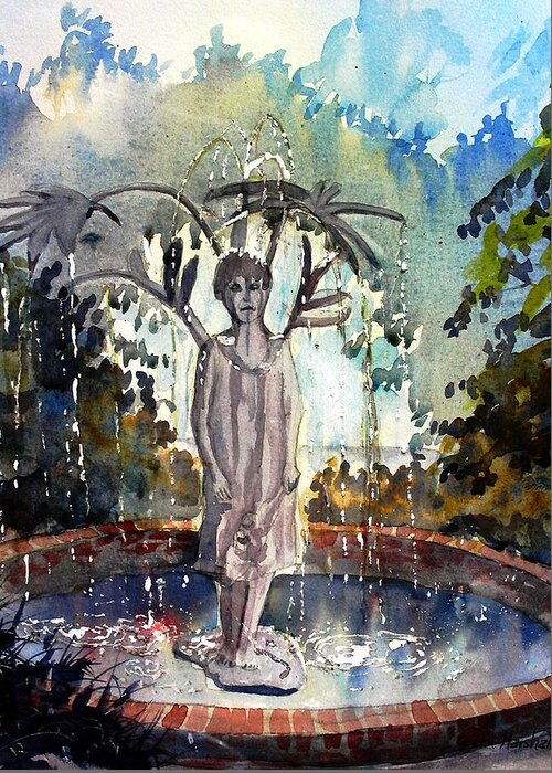 Glenn Marshall Artist Greeting Card featuring the painting Why Does it always Rain on Me by Glenn Marshall