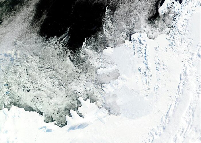 Wilkins Ice Shelf Greeting Card featuring the photograph Wilkins Ice Shelf by Nasa/science Photo Library
