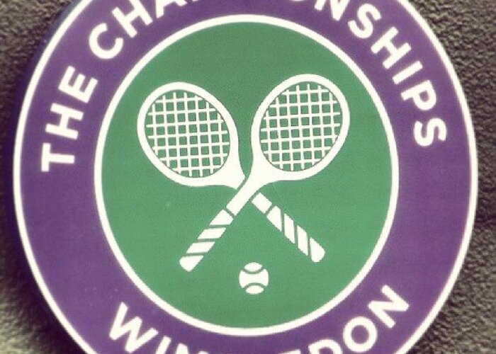 Tennis Greeting Card featuring the photograph #wimbledon #2013 #tennis by Georgina Moore