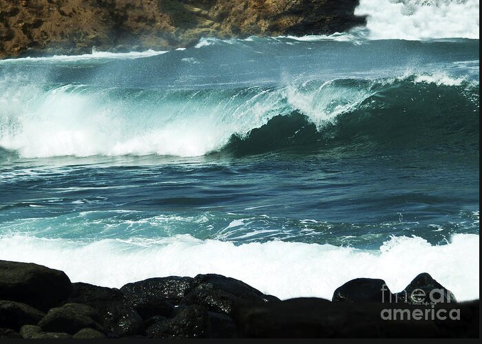 Fine Art Photography Greeting Card featuring the photograph Wind and Waves by Patricia Griffin Brett