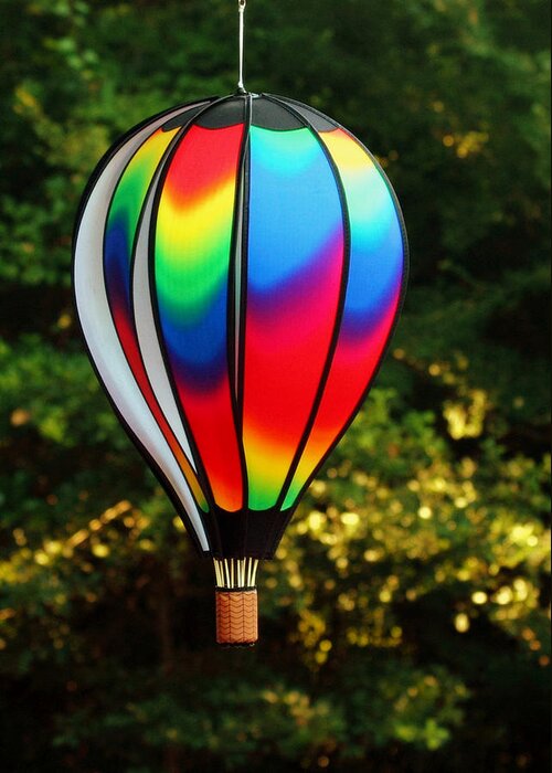 Wind Greeting Card featuring the photograph Wind Catcher Balloon by Farol Tomson