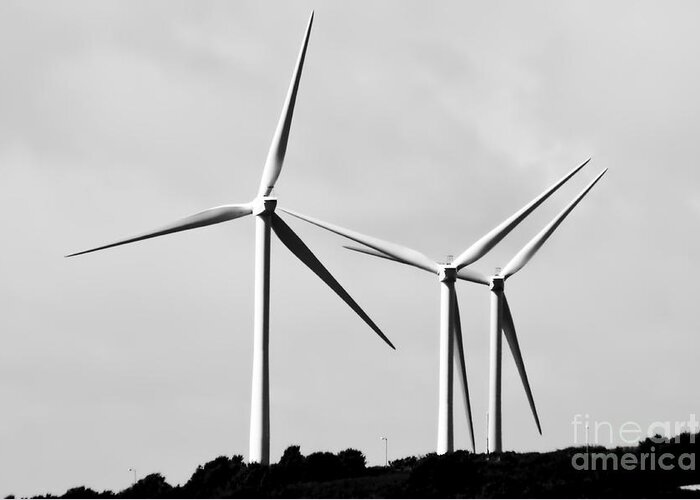 Wales Greeting Card featuring the photograph Wind Power by Jeremy Hayden