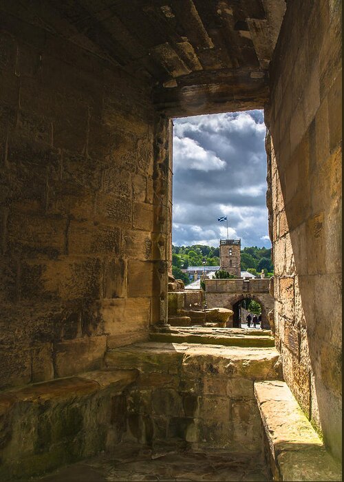 Scotland Greeting Card featuring the photograph Window in Linlithgow Palace by Andreas Berthold