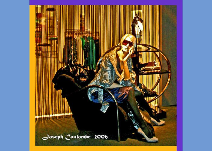 Sach's Greeting Card featuring the digital art Window Shopping by Joseph Coulombe
