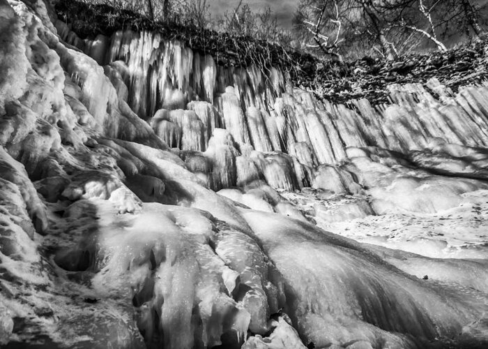 Minnesota Greeting Card featuring the photograph Winter at Minnehaha Falls by Tom Gort