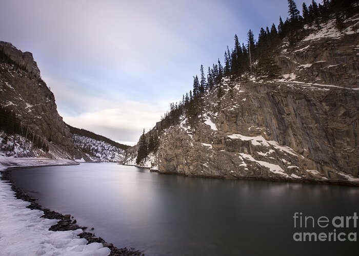 Canmore Greeting Card featuring the photograph Winter Calm by Evelina Kremsdorf
