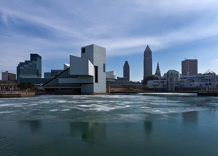 Cleveland Greeting Card featuring the photograph Winter In Cleveland by Dale Kincaid