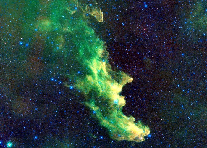 Witch Head Nebula Greeting Card featuring the photograph Witch Head Nebula by Georgia Clare